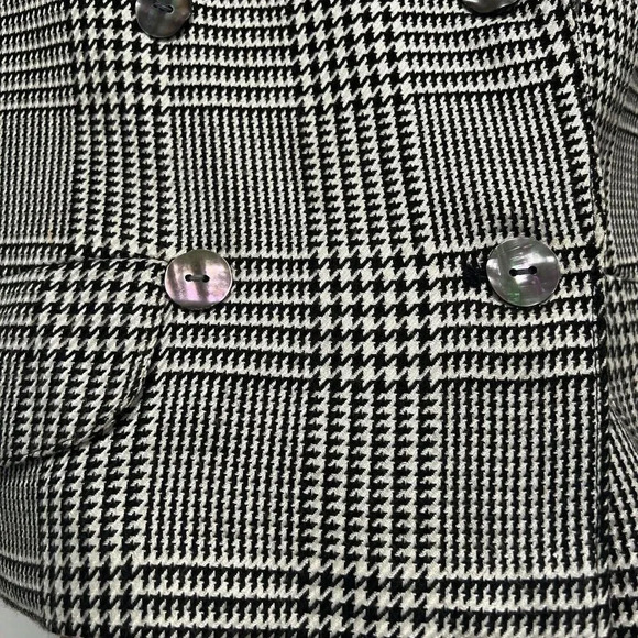 Augustus by Andrew Morgan houndstooth Blazer Jacket 90's Vintage Academia size 6 - Picture 6 of 9